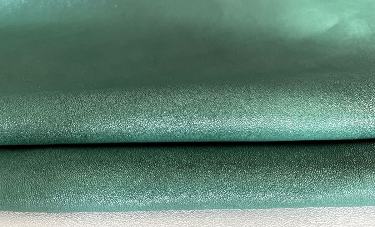 GREEN/MOSS COLOR Leather Sheets Natural Leather Pieces for