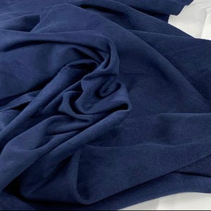 Dark Blue Split Suede Leather, Italian Calf Suede, Genuine Leather Hides for crafts and DIY, Soft and Smooth Suede Leather, Leather Supply