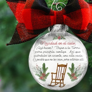 Spanish Christmas in Heaven Chair Ornament Template Ornament Design ...