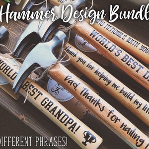 Hammer Phrase Design Bundle SVG Digital Cut Files HTV Svg Vinyl Decal Svg Vinyl Stencil Svg image 1