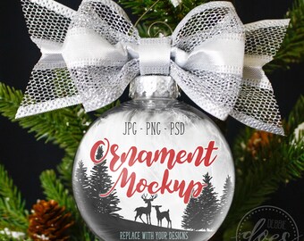Download Ornament Mockup With Silver Bow Transparent Ornament Mockup Blank Mockup Photo Download Free Downloads 888 Images Psd Mockups PSD Mockup Templates