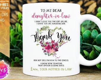 Daughter-in-Law Floral Thank You Design (PNG Digital Download)
