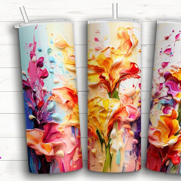 Acrylic Pour Tumbler Etsy