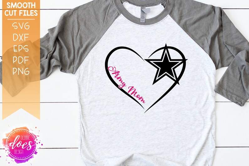 Download Army Mom Heart SVG File Digital Cut File HTV Svg Vinyl | Etsy