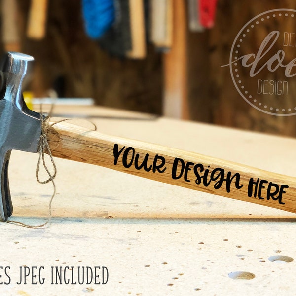 Wood Handled Hammer 3 | Hammer Mock-Up | Blank Mock Up Photo Download