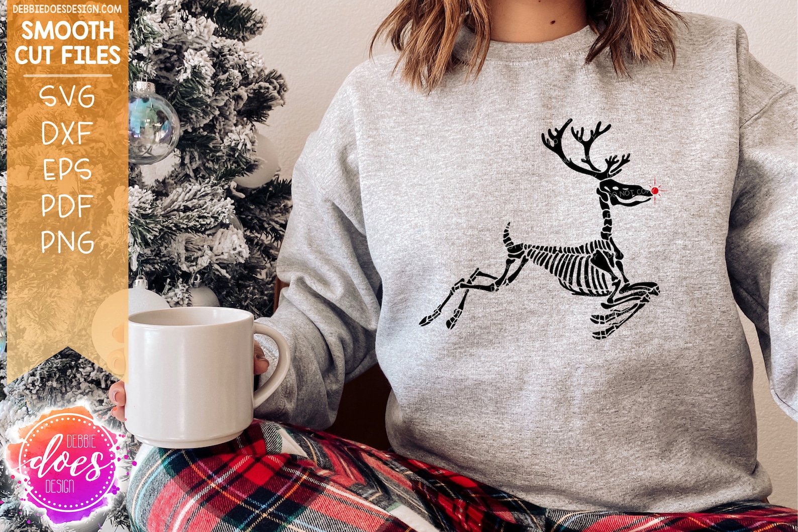 Reindeer Skeleton SVG Digital Cut File HTV Svg Vinyl - Etsy