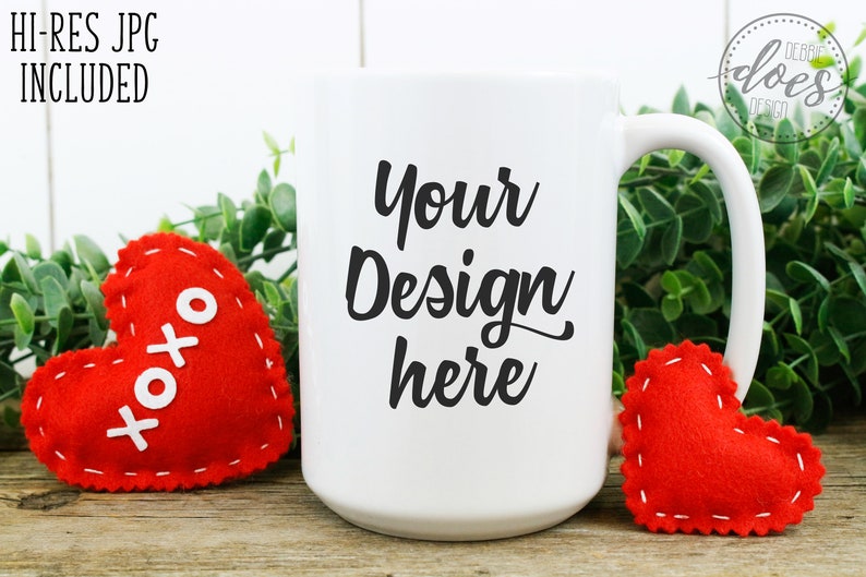 Download White 15oz Mug Mockup White Mug Mock-Up Blank Mock Up | Etsy