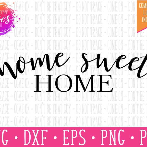 Home Sweet Home - Wide Format - SVG | Digital Cut Files | HTV Svg | Vinyl Decal Svg | Vinyl Stencil Svg