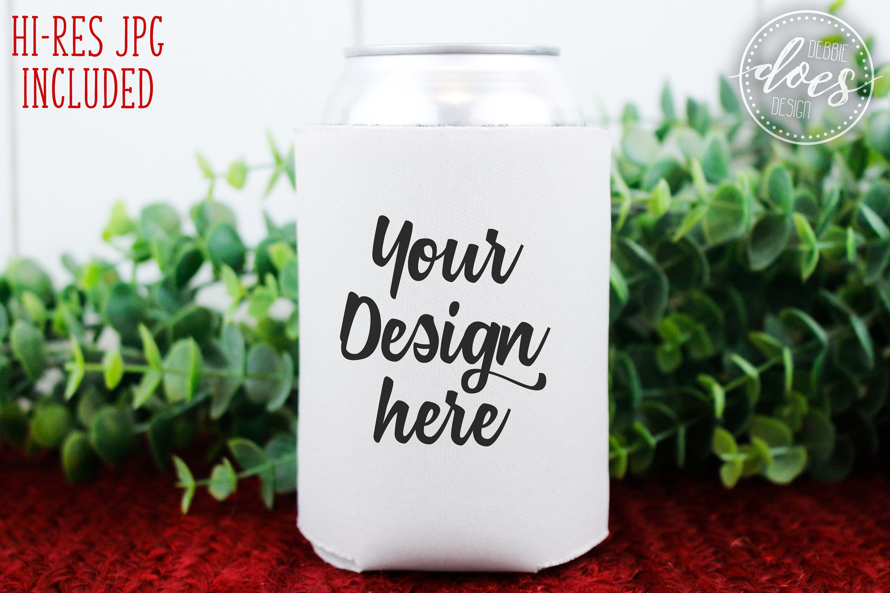 Download White Can Cooler Mockup Can Cooler Mock Up Blank Mock Up Etsy