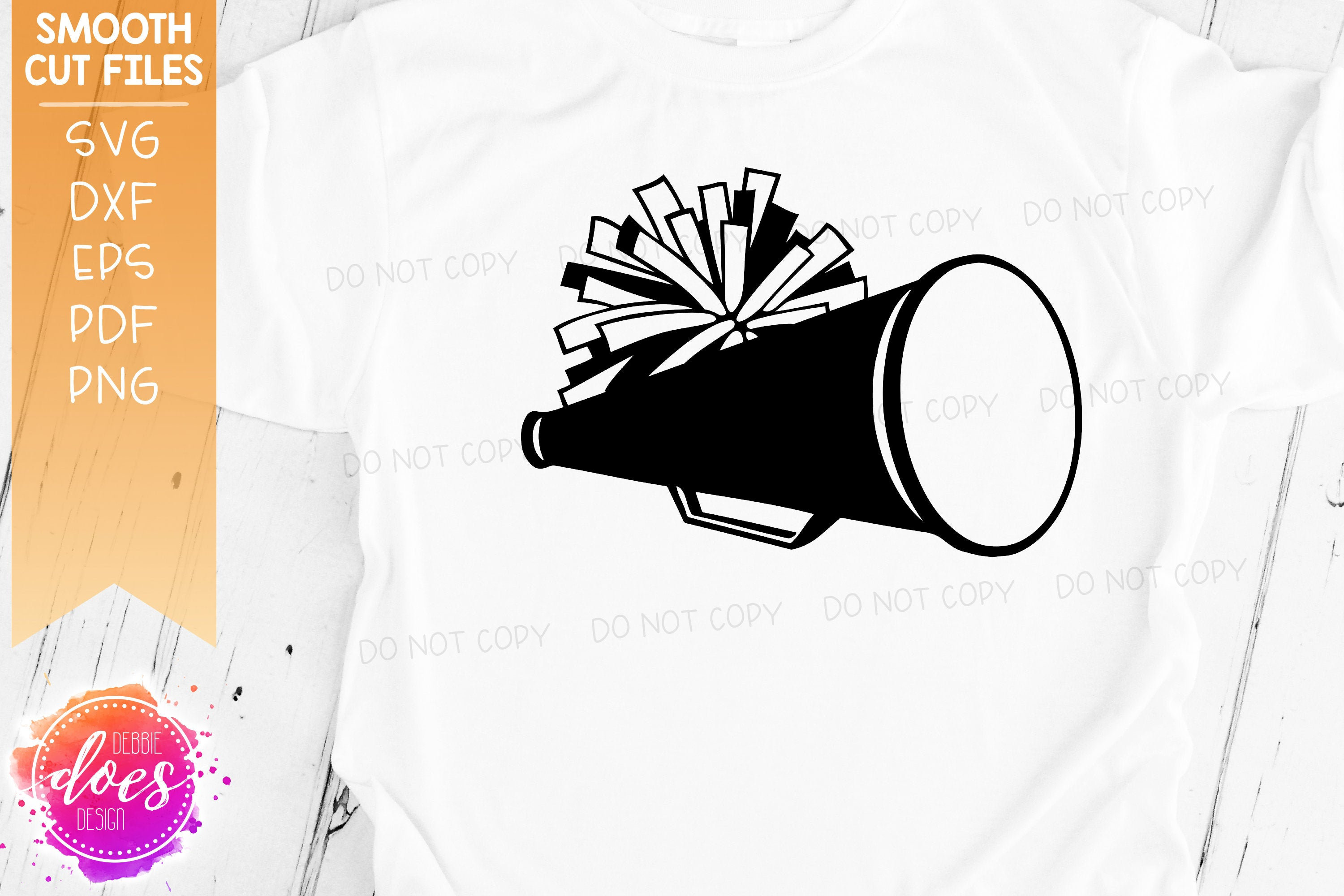 Cheer Megaphone With Pom Pom SVG Digital Cut Files HTV Etsy