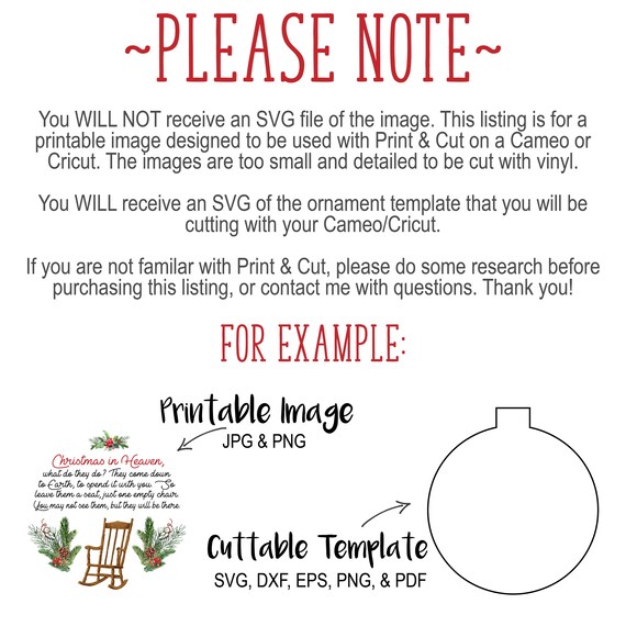 Angel In Heaven Looking Down On Me Ornament Template Etsy