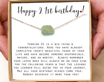 21st birthday gift for her bonus daughter niece woman girl friend 21st Birthday Gift ideas 21st birthday Jewelry twenty first birthday girl