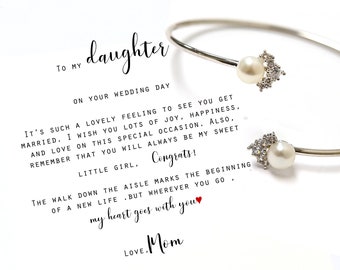 TO MY DAUGHTER -Gift for Bride from Mom to Daughter on Wedding Day gift for Daughter on wedding day from Mother to Daughter Wedding