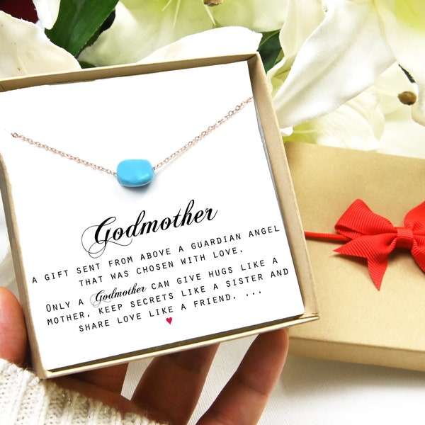 Christmas gifts for Godmother Gifts Godmother Birthday Gift from Goddaughter from Godson Godmother Necklace Godmother Jewelry Gifts for her