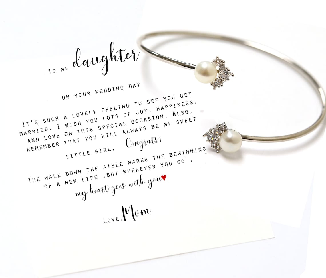 TO MY DAUGHTER gift for Bride From Mom to Daughter on Wedding Etsy