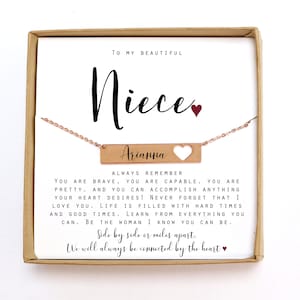Personalized Gift for Niece Gift Happy Birthday to My Niece from Aunt Nice Necklace Birthday Gift Niece Necklace Gift Niece Jewelry Gift