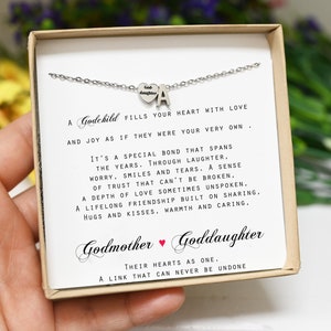 Goddaughter Necklace Goddaughter baptism gift Goddaughter Birthday Goddaughter Goddaughter Gifts from Godmother chrismas Gift Birthday  INS