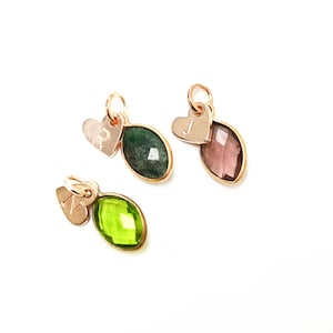 Add a charm , birthstone charm , heart initial charm -mother's day gift ,mothers day gift for mom grandma  ,nana ,mommy to be  ,sisters