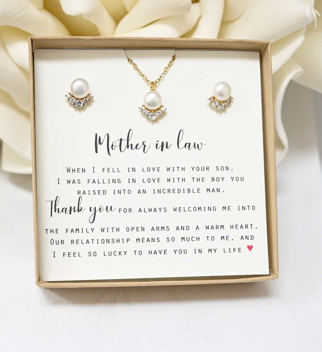 Mother in Law Necklace Gift for Mother in Law on Wedding Day Birthday