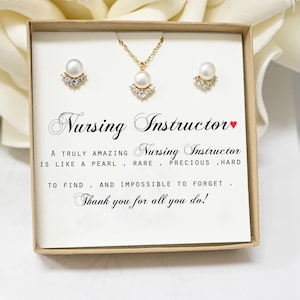 Thank you Gift, Best Instructor Gift Ideas,Nursing Instructor Gift, Appreciation Gift for Female, Necklace Gift, Jewelry Gift, Gift Ideas