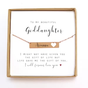 gift for Goddaughter Gifts from Godmother Goddaughter Necklace Goddaughter baptism gift Goddaughter Wedding Gift Birthday Gift