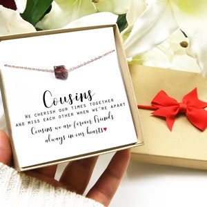 Personalized Gift for Cousin Birthday Gift Christmas Gift for Cousin Necklace Gift Cousin Jewelry Gift for Cousin Female Cousin Gift Woman