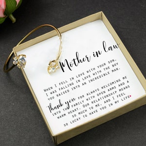 CHOOSE COLOR Mother in law gift Mom gift from daughter bracelet step mom bonus mom mother of the Groom gift wedding gift gold rose bracelet image 5