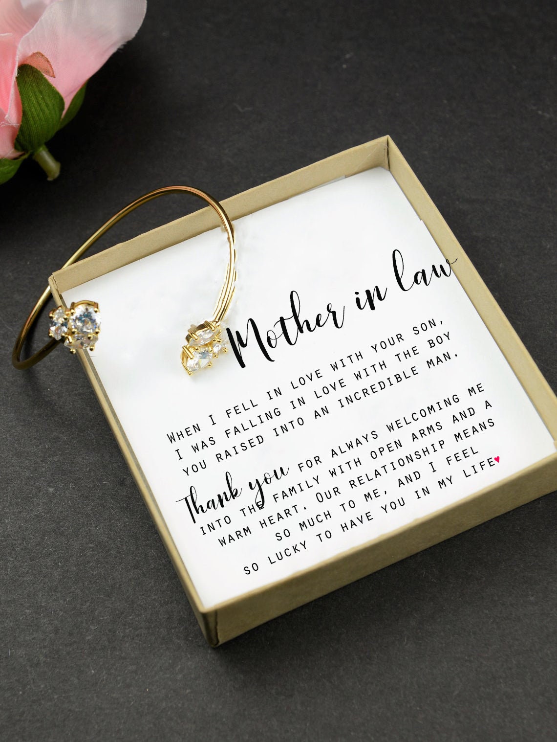 Mother in law gift Mom gift from daughter bracelet step mom Etsy