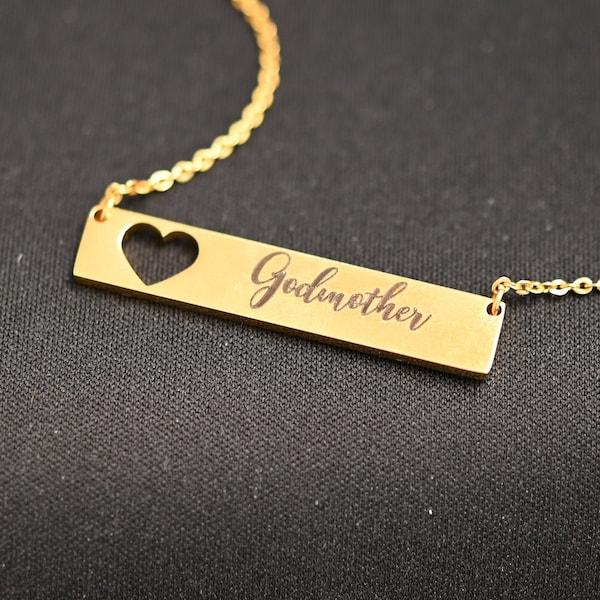 Godmother Necklace  ,Godmother Gift, Godmother, Godmother Proposal, will you Be My Godmother, silver, gold ,rose gold