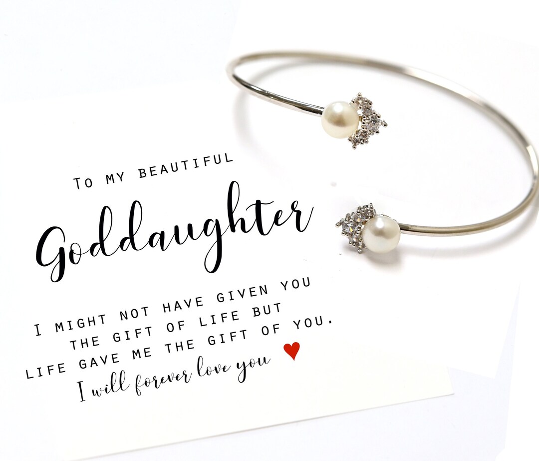 Christmas Goddaughter Gifts From Godmother Goddaughter Necklace Goddaughter Baptism Gift