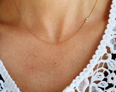Sideways initial necklace, bridesmaid gift, dainty initial necklace, personalized jewelry, initial necklace, dainty jewelry, letter