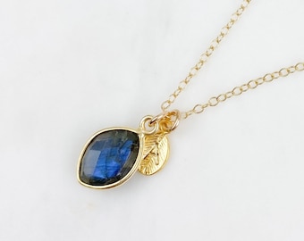 labradorite Necklace, Gemstone Necklace, Gold necklace, personalized necklace, gold necklace, jewelry, gift for her, gift for mom