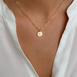 Necklaces for women, gold necklace, silver necklace, gift for her, initial necklace, coin necklace, Christmas gift, mom gift, Personalized