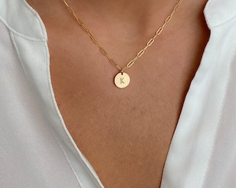 Necklaces for women, gold necklace, silver necklace, gift for her, initial necklace, coin necklace, Mother’s Day gift, mom gift, bridesmaid