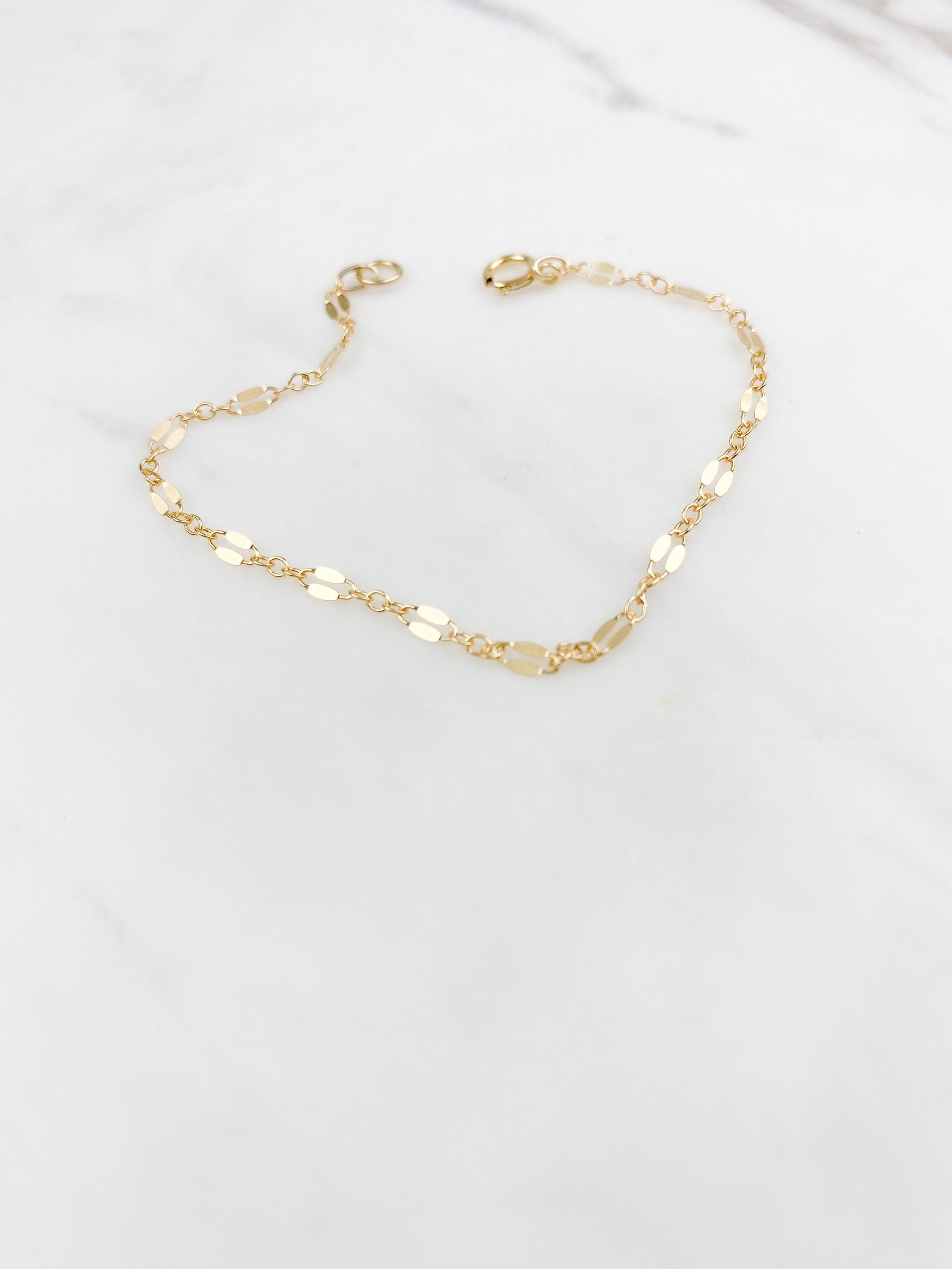 14K Gold Filled bracelet, Lace chain, gold bracelet, rose gold bracelet, silver bracelet, gold filled, gift for her, bracelets for women
