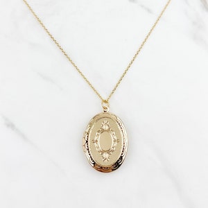 Large Locket necklace, oval Locket necklace, gifts for her, birthday gift,   locket, gold plated locket necklace, jewelry, gifts