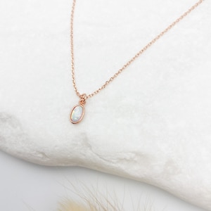 Opal necklace, Rose Gold necklace, dainty gold necklace, Opal Jewelry, Dainty jewelry, jewelry, necklaces for women, gifts for her