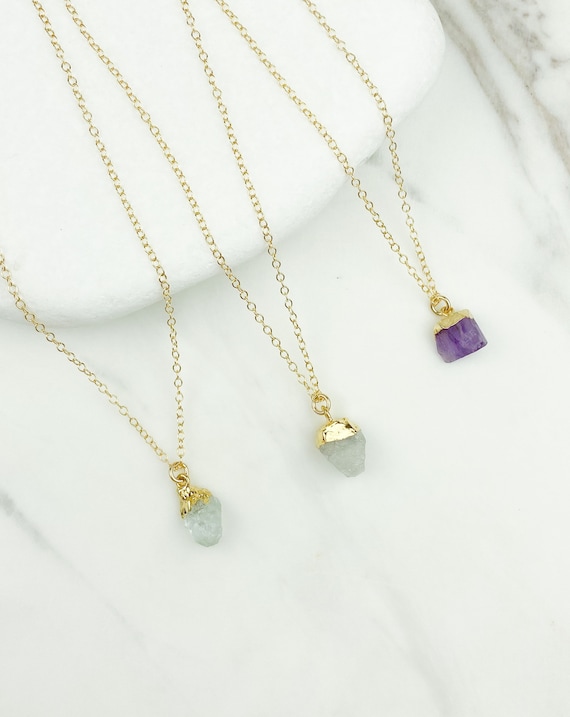 Paperclip Chain Necklace with Labradorite Amethyst and Rainbow Moonstone Paperclip Chain Necklace with Labradorite Amethyst and Rainbow Moonstone