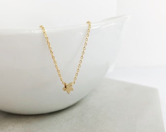 celestial jewelry, Dainty star necklace, Rose gold necklace, gold necklace, star jewelry, Layering necklace, Bridesmaid Gifts, best friend