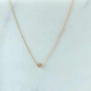 Dainty necklace, gold heart necklace, Dainty jewelry, gift for her, simple necklace, gift for women, dainty necklace, birthday gift for her