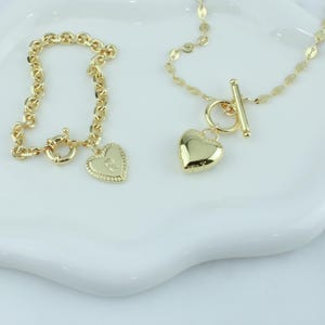 24k Gold bracelet, gold filled bracelet, dainty bracelet, bracelets, Heart bracelet, womens bracelet, Valentines day gift, Gift for her