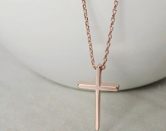 Cross Necklace Rose Gold Cross Cross 
