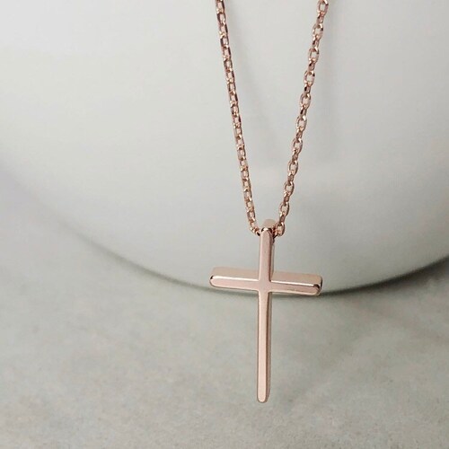 Cross Necklace Rose Gold Cross Cross 
