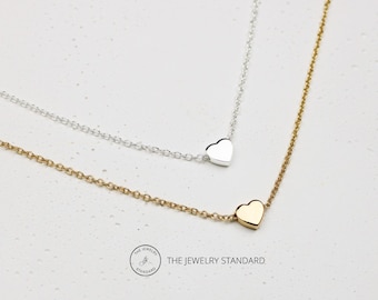 Sterling Silver necklace, heart necklace, Dainty necklace, Valentine Gift, gift for her, gift for women, dainty necklace, jewelry