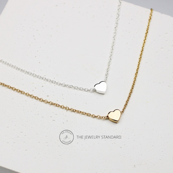 Sterling Silver necklace, heart necklace, Dainty necklace, Valentine Gift, gift for her, gift for women, dainty necklace, jewelry