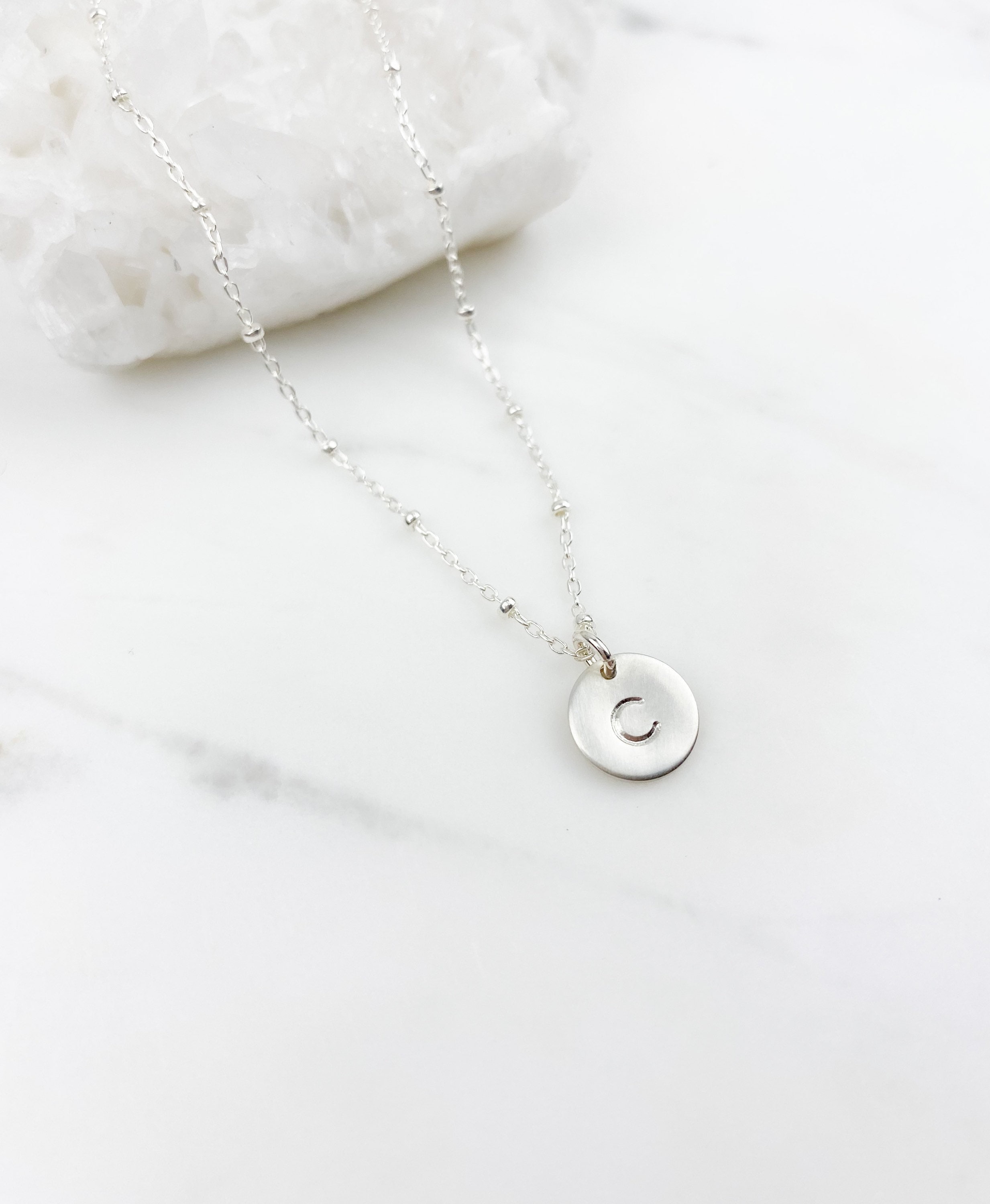 Silver Coin Necklace - Etsy