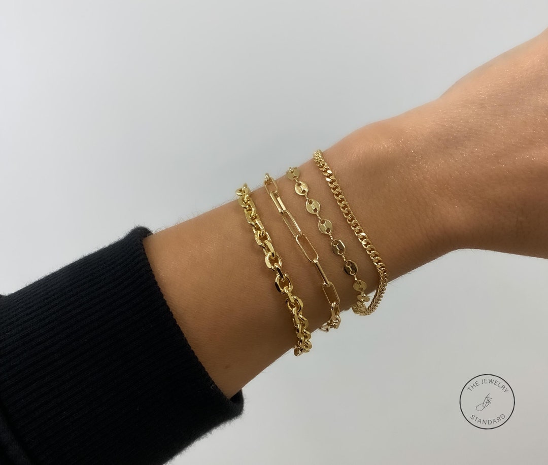 Cairn Gold Plated Chain Bracelet main image 1