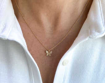 Butterfly necklace, Dainty necklace, gifts for women, graduation gift, gold necklace, dainty gold necklace, jewelry, best friend jewelry