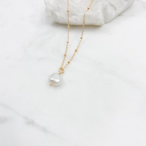 Pearl necklace, necklace, necklaces for women, gold necklace, bridesmaid gift, birthday gifts for her, pearl jewelry, gift for her