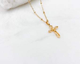 Cross necklace women, gold cross necklace, rose gold cross necklace, silver cross, gifts for her, necklaces for women, jewelry gift